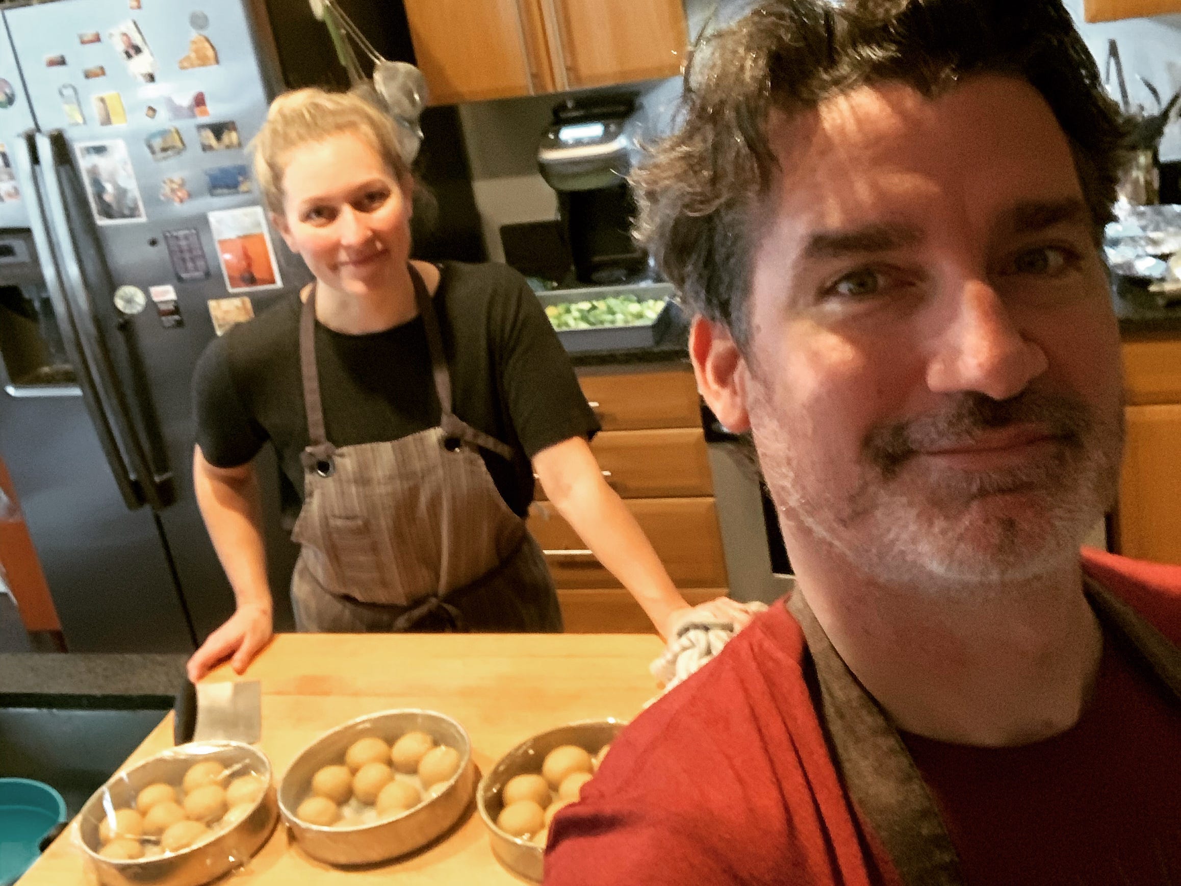 Ashley Dikos and Andrew Martinez of Bo's Bagels