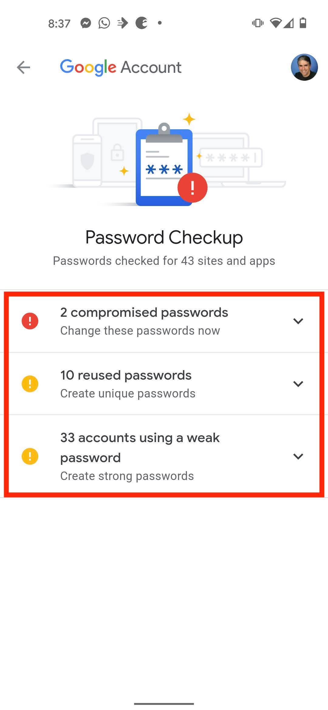 How to use Android Password Checkup 6