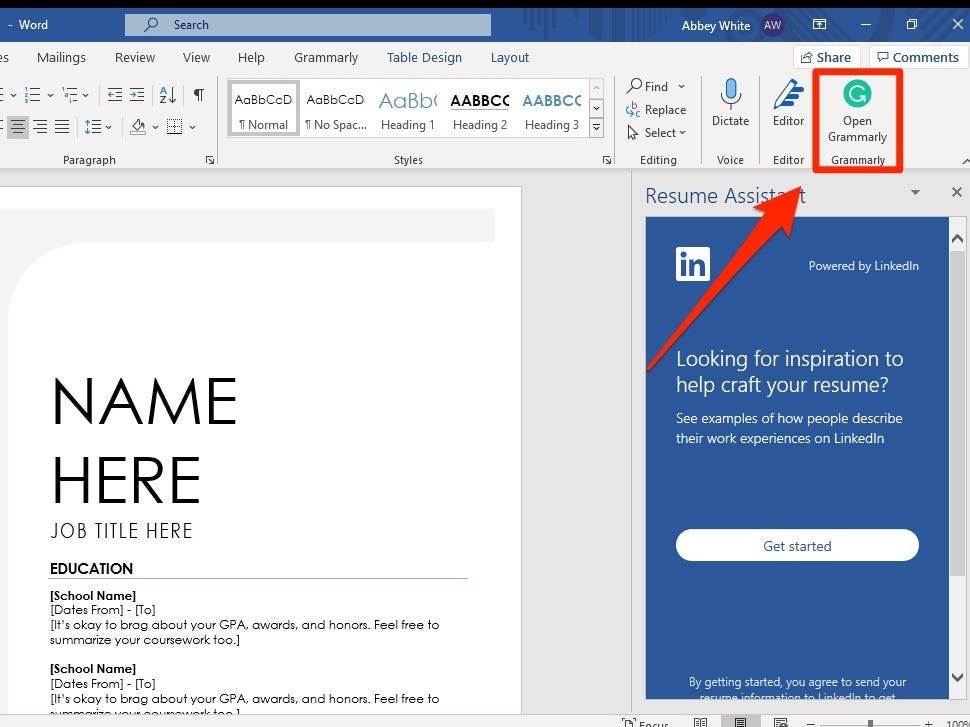 grammarly for microsoft word 2010