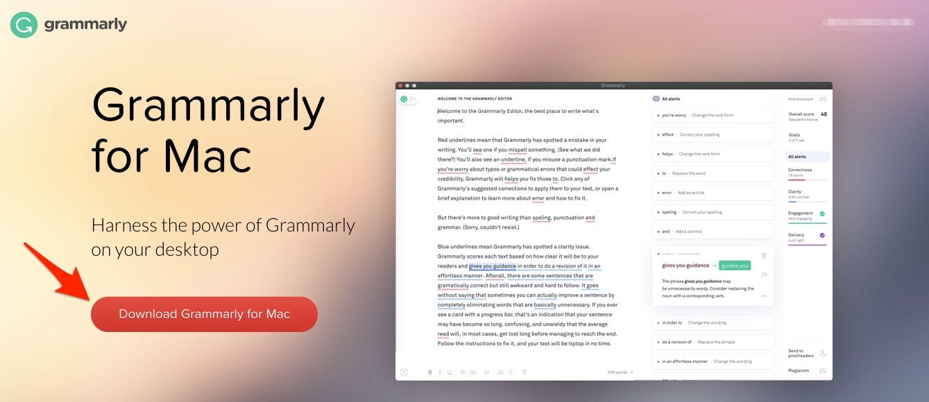 grammarly download free for word