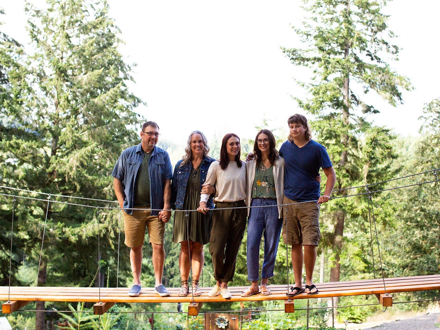 tiny house suspension bridge