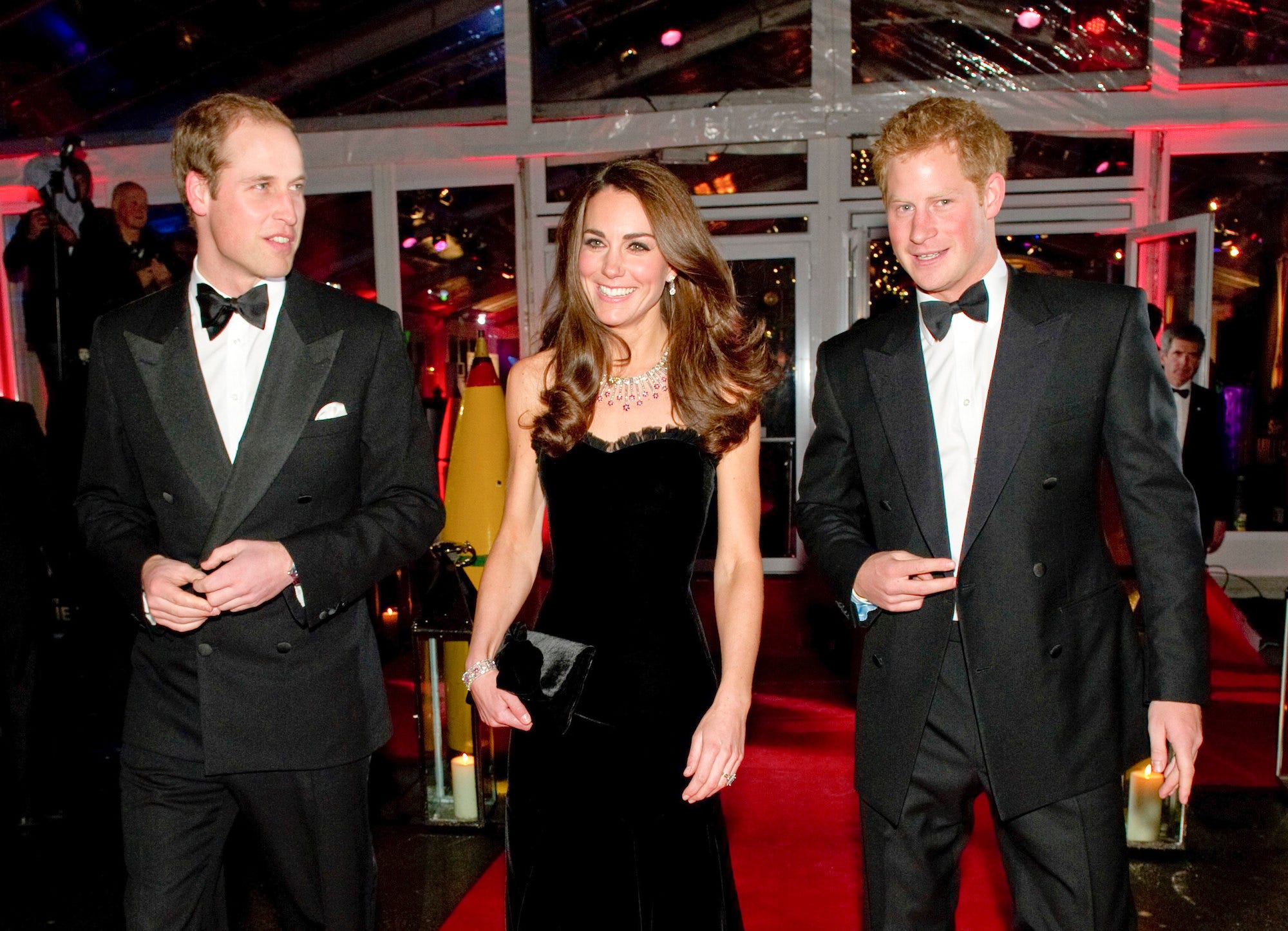 william, kate, and harry at military awards