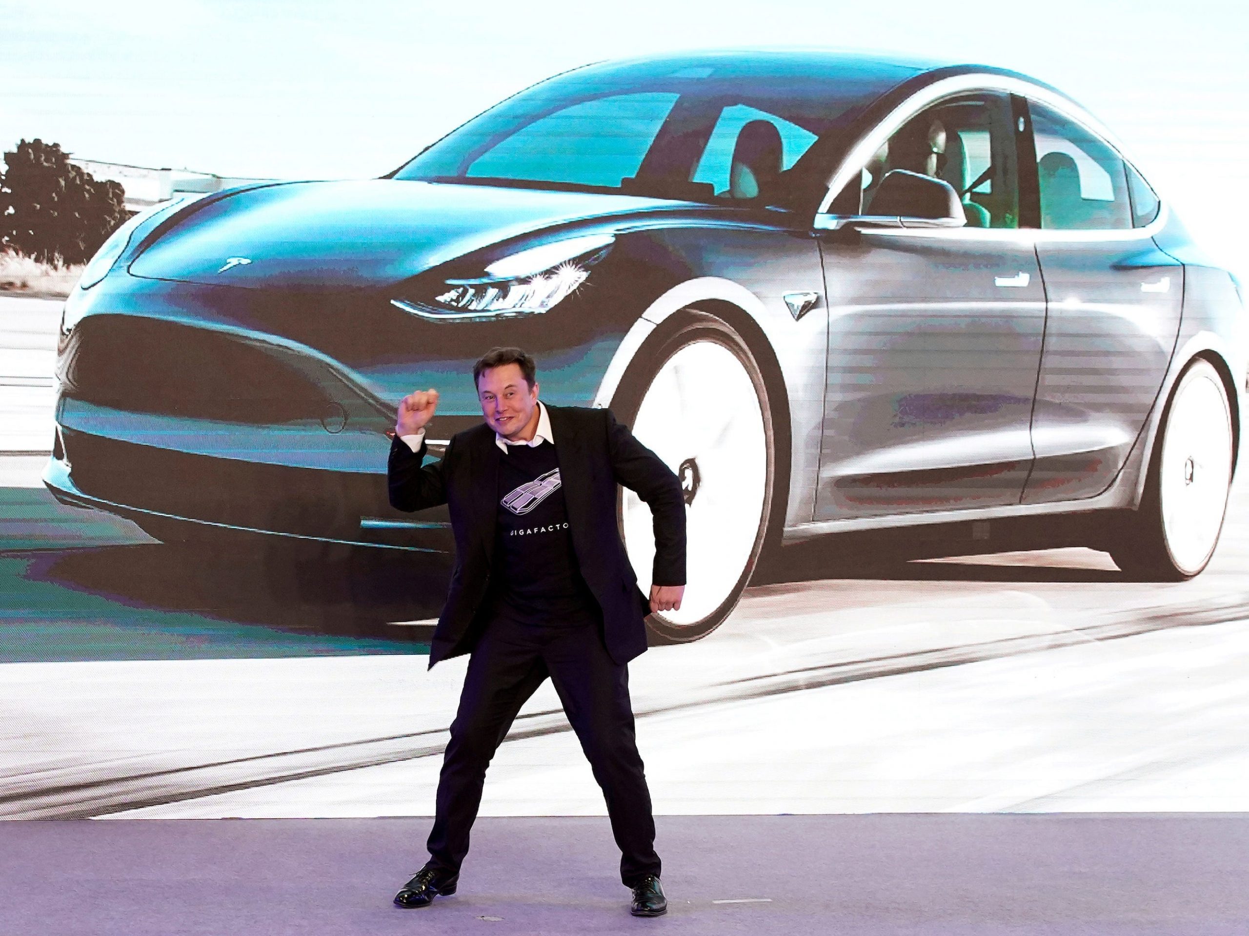 Elon Musk Tesla Shanghai