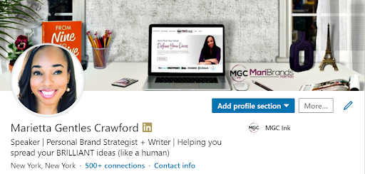 Marietta Gentles Crawford's LinkedIn