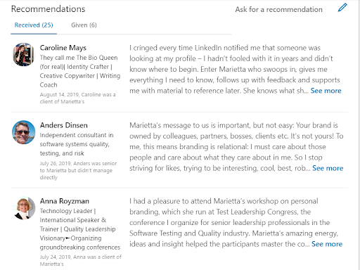 Marietta Gentles Crawford's LinkedIn