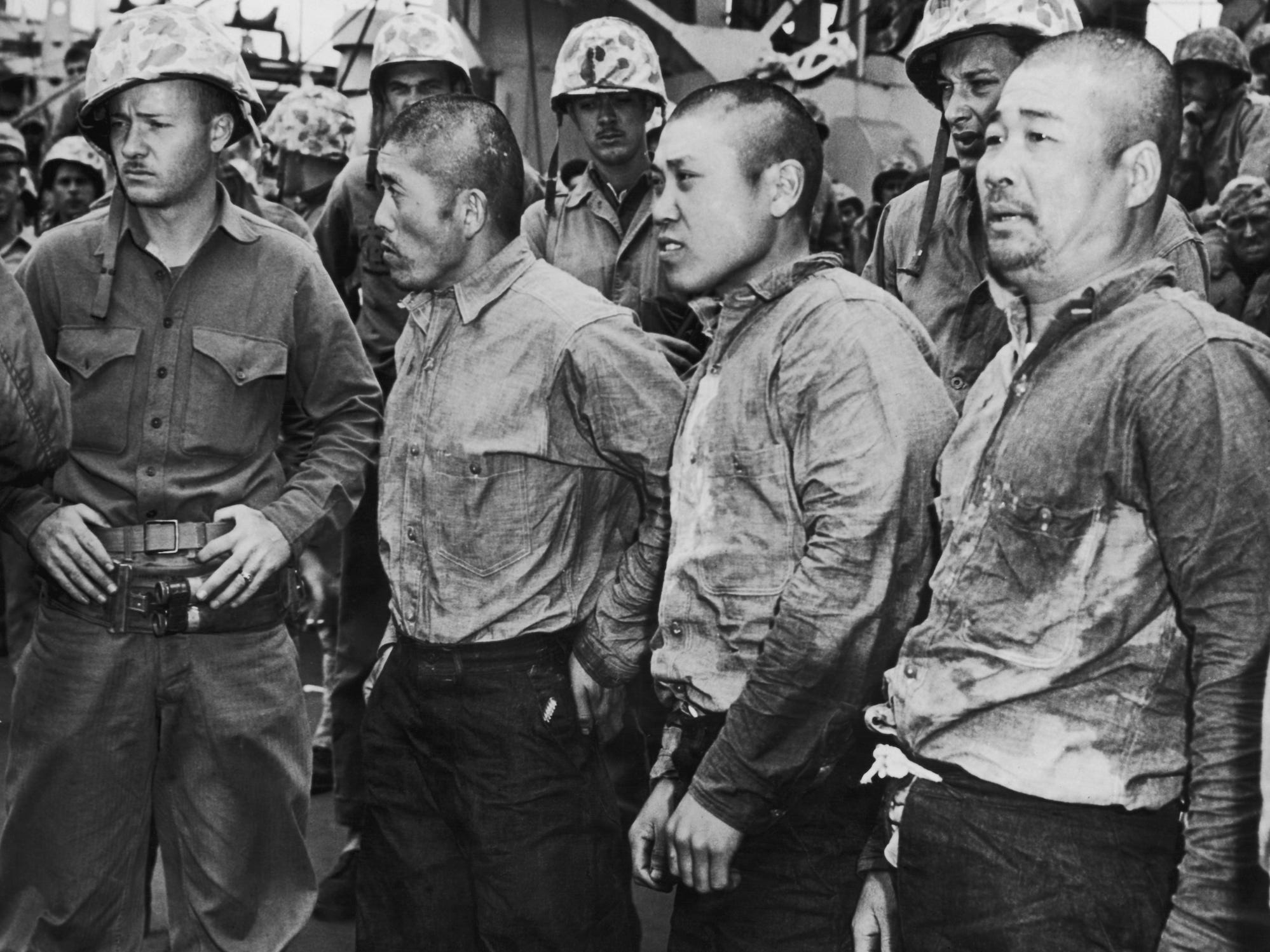 Japan prisoners POW Iwo Jima