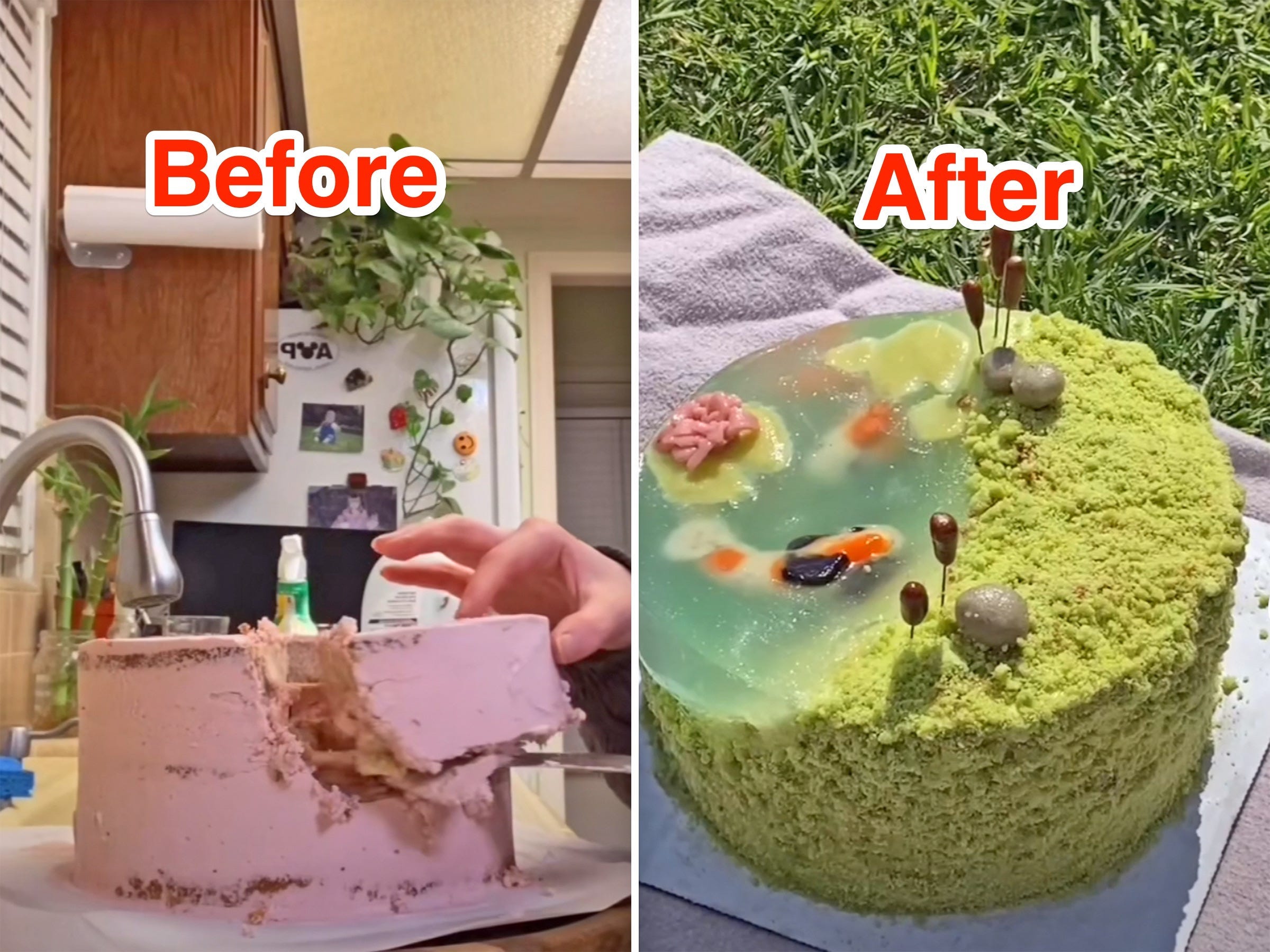 tiktok koi cake