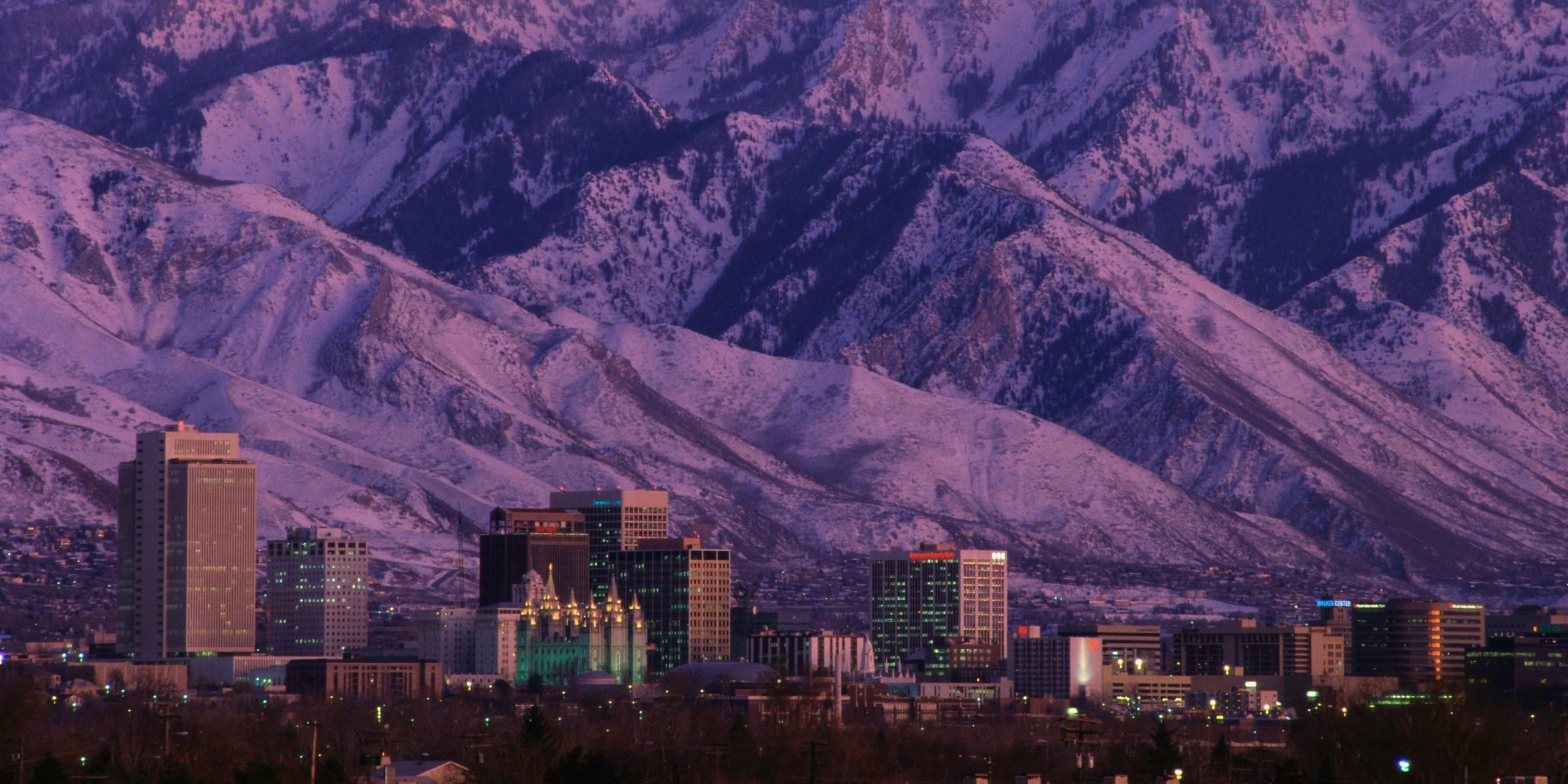 salt lake city skyline utah