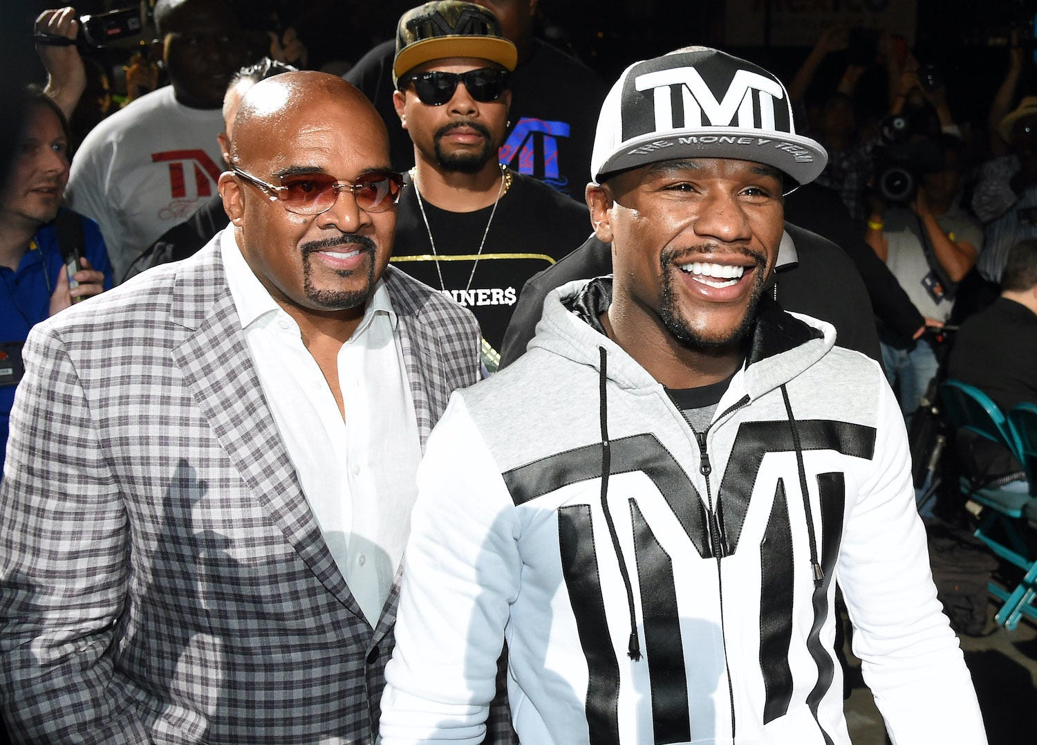 Leonard Ellerbe and Floyd Mayweather