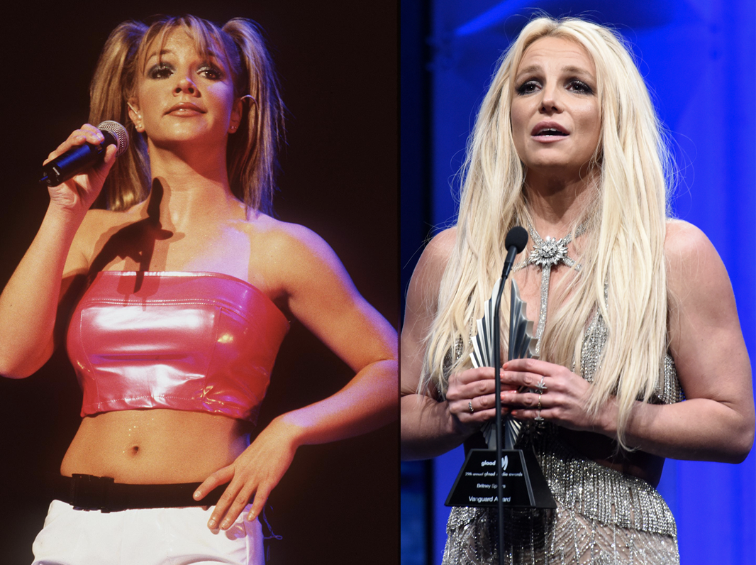britney spears in 1999 and 2018