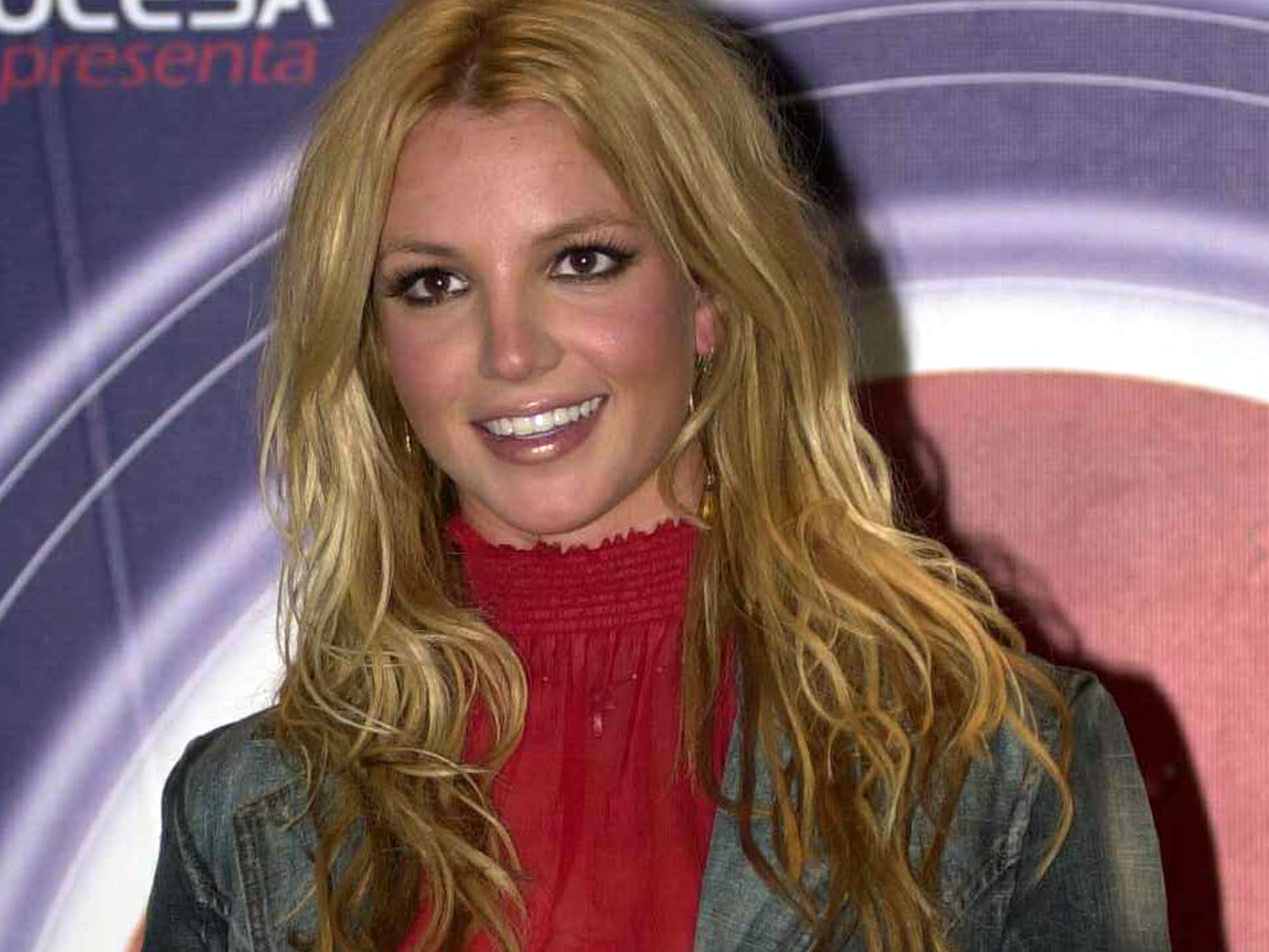 Britney Spears news conference in Mexico City 2002 Susana Gonzalez Getty