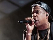 Rapper Jay-Z tijdens een optreden in de Ziggo Dome in Amsterdam in 2013.