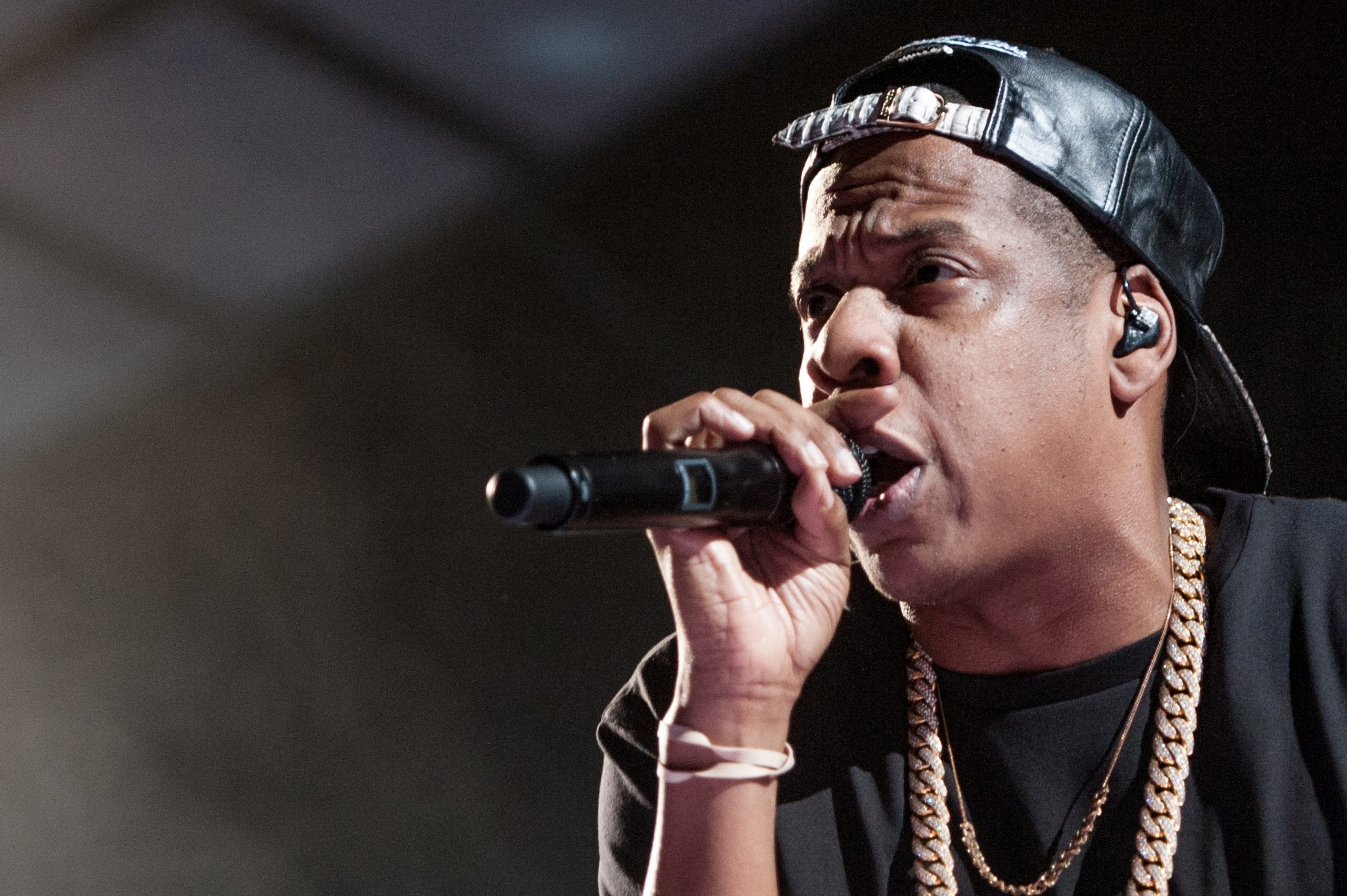 Rapper Jay-Z tijdens een optreden in de Ziggo Dome in Amsterdam in 2013.