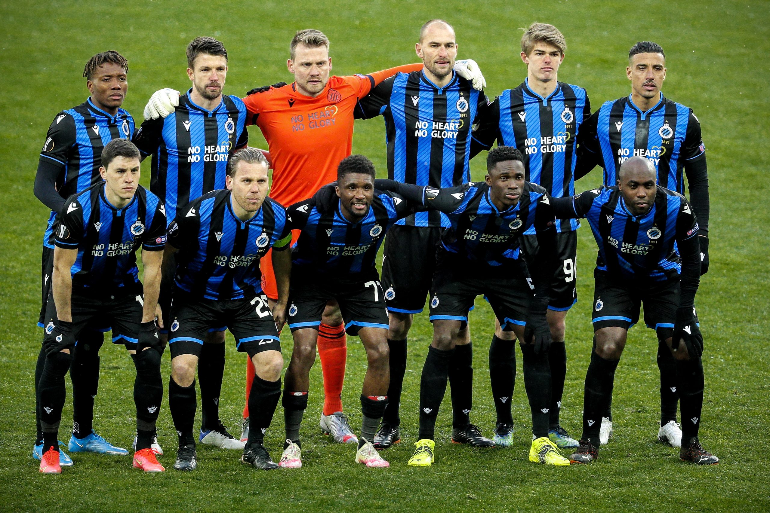 De basiself van Club Brugge voor de Europese wedstrijd tegen Dynamo Kiev.