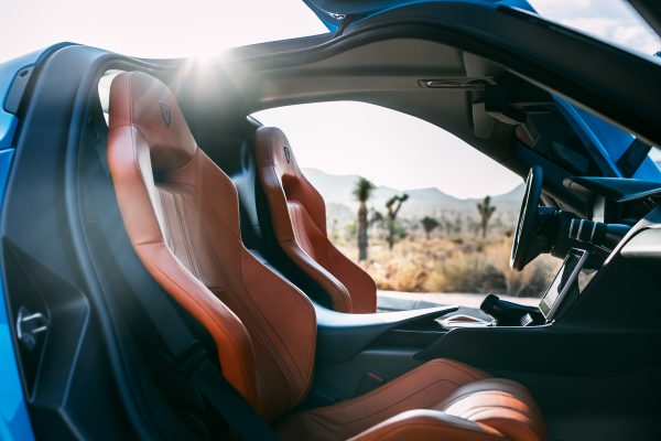 Interieur van de Rimac C Two. Bron: Rimac Interieur van de Rimac C Two. Bron: Rimac