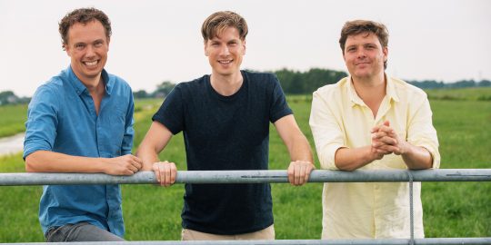 De oprichters van Crisp: Tom Peeters, Eric Klaassen en Michiel Roodenburg.