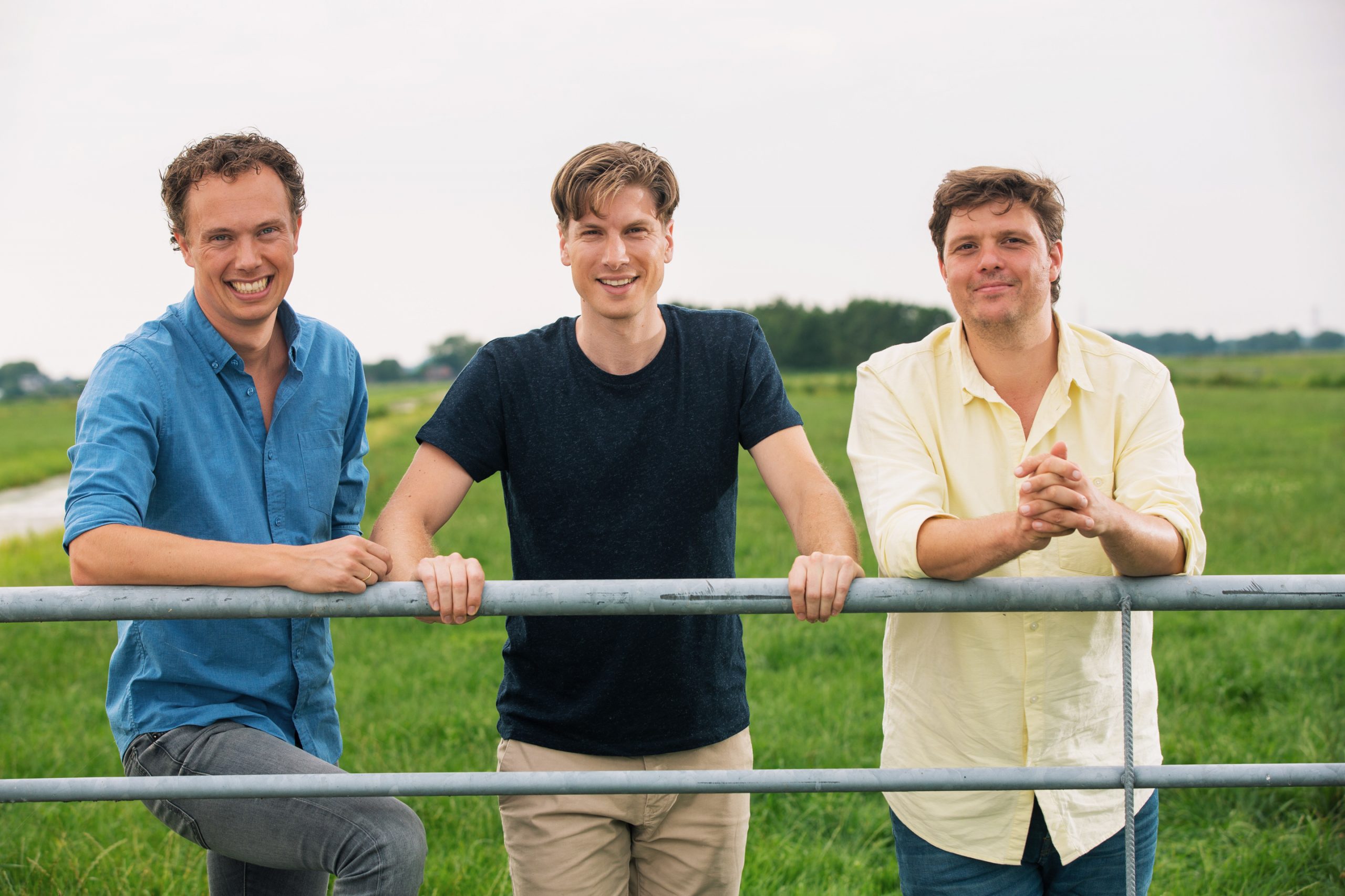 De oprichters van Crisp: Tom Peeters, Eric Klaassen en Michiel Roodenburg.