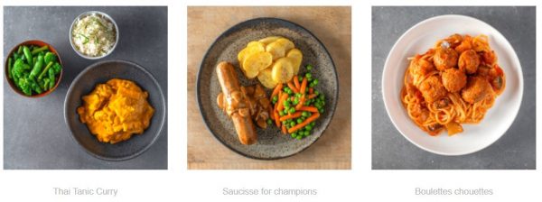 Maaltijden van Mealhero met vleesvervangers van De Vegetarische Slager. Bron: Mealhero Maaltijden van Mealhero met vleesvervangers van De Vegetarische Slager. Bron: Mealhero