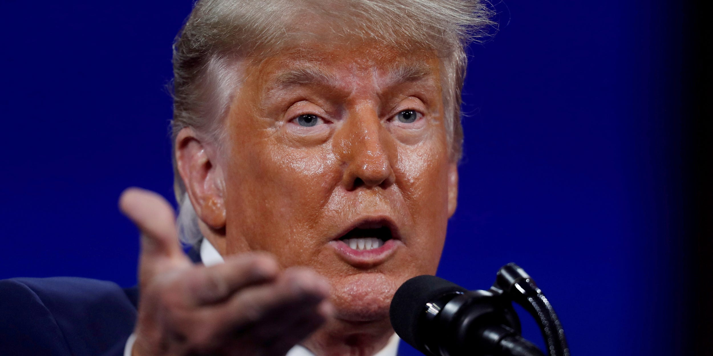 Former U.S. President Donald Trump speaks at the Conservative Political Action Conference (CPAC) in Orlando, Florida, U.S. February 28, 2021.