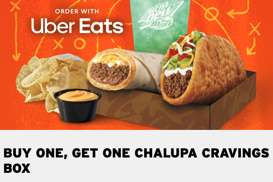 Uber Eats Taco Bell deal