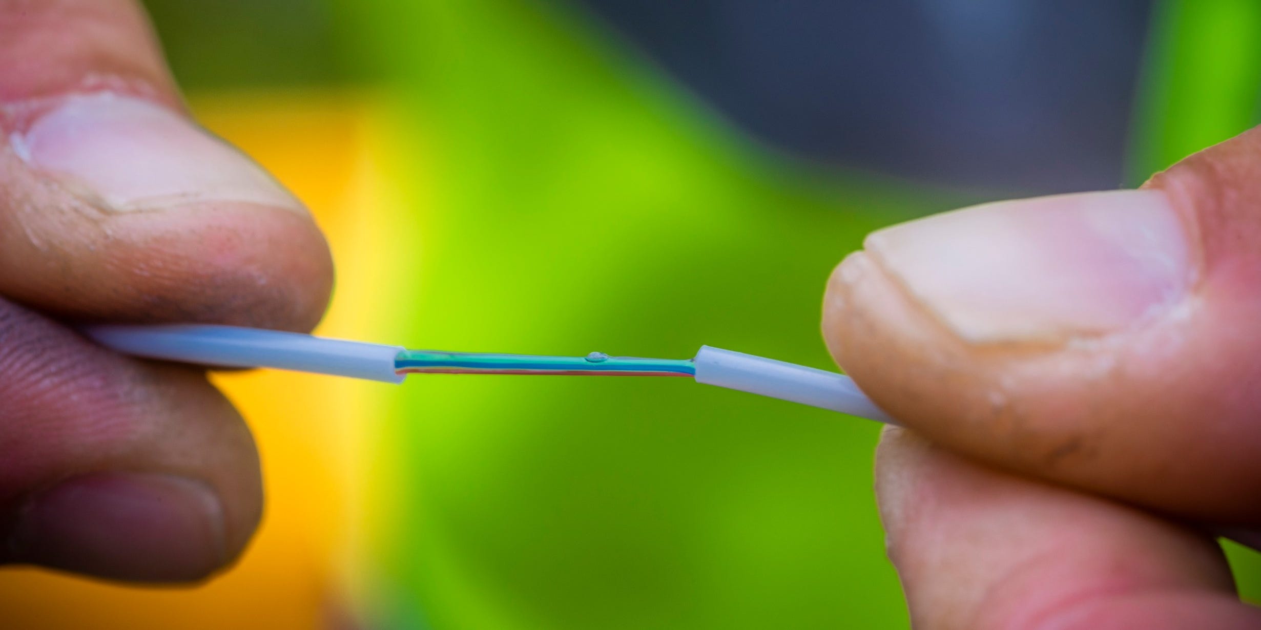 Fiber internet line