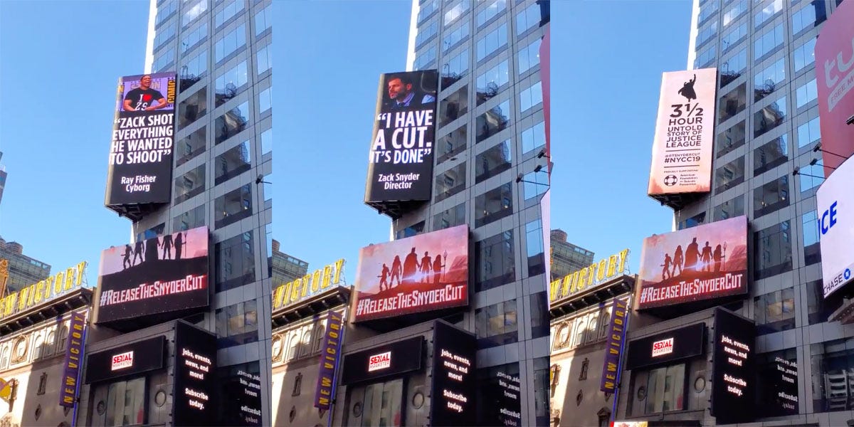 zack snyder times square billboard