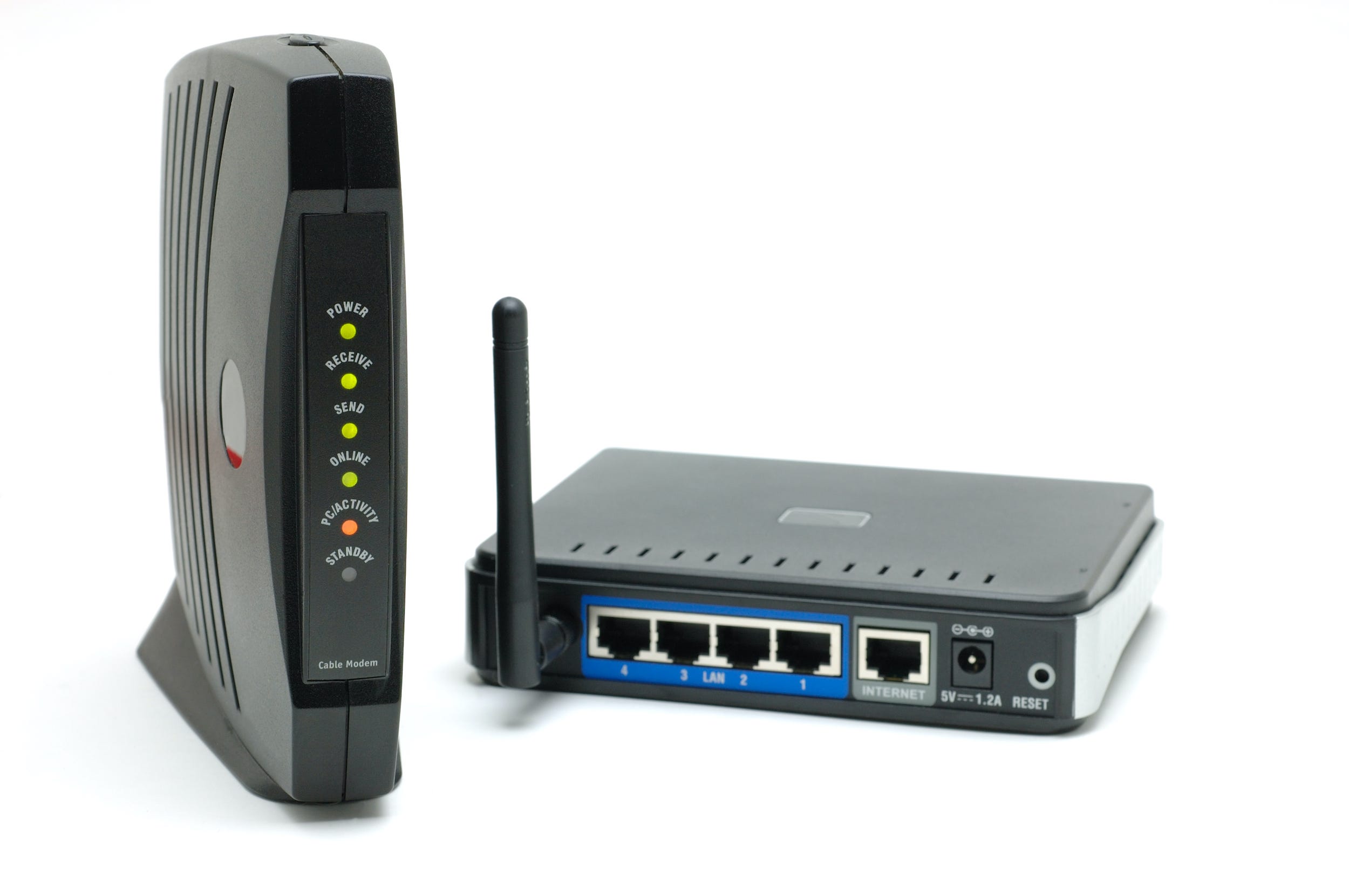 connecting to modem vs router