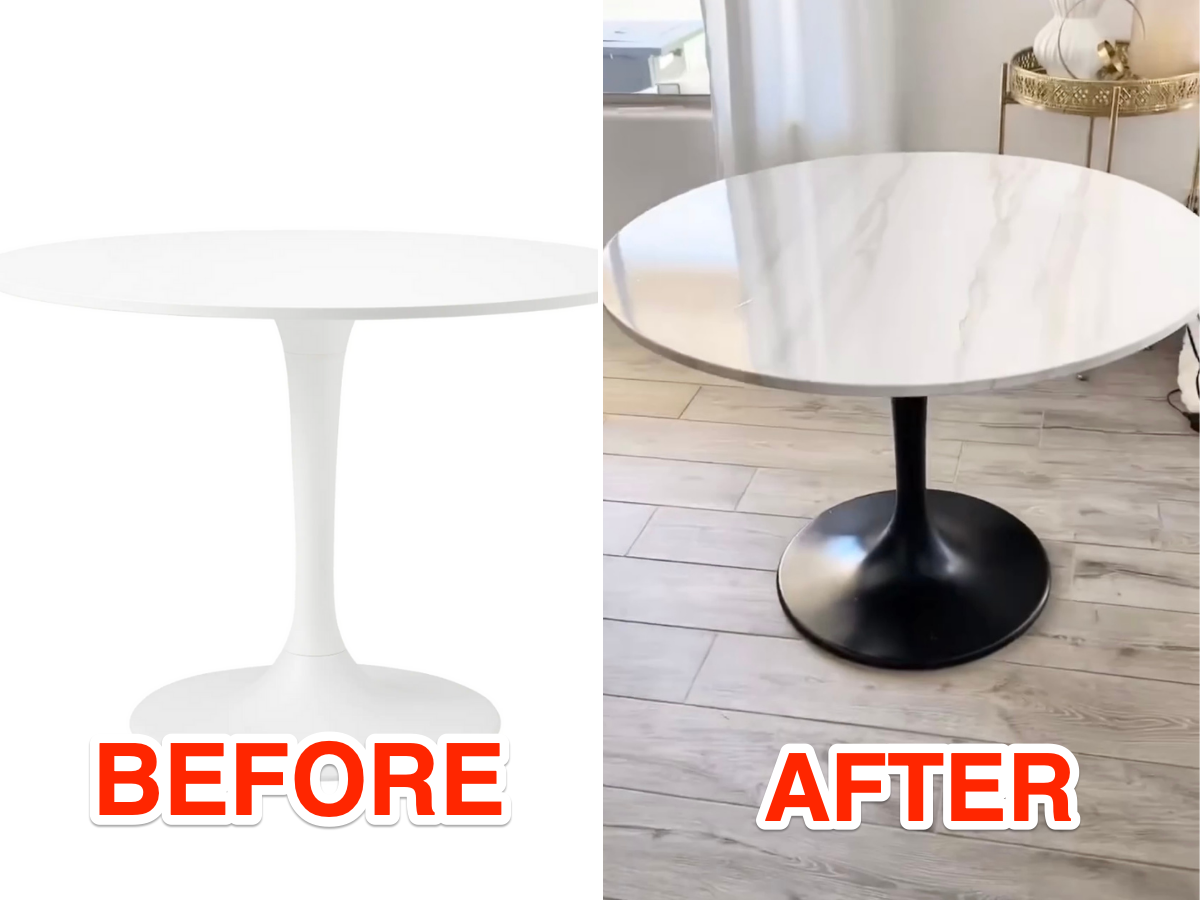 spiraal as astronomie Ontwerpster tovert IKEA-tafel om tot designmeubel van €2.000
