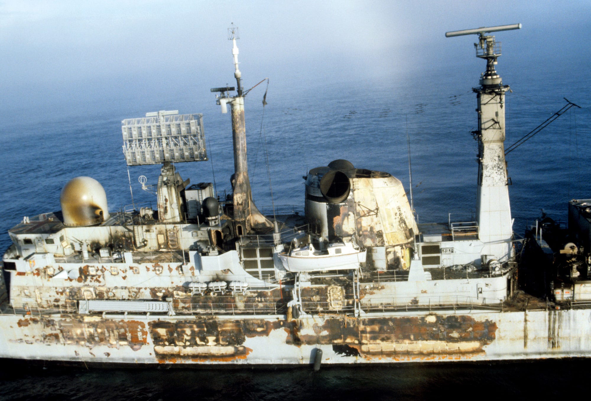 British Royal Navy HMS Sheffield Falklands War