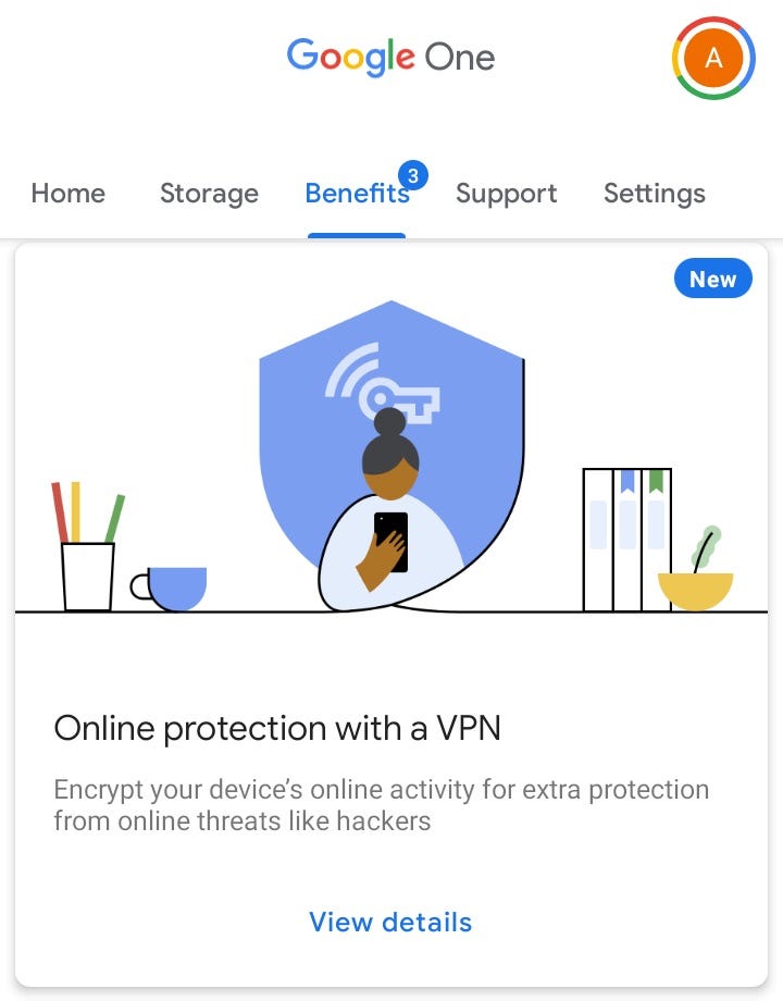 Google One VPN 3