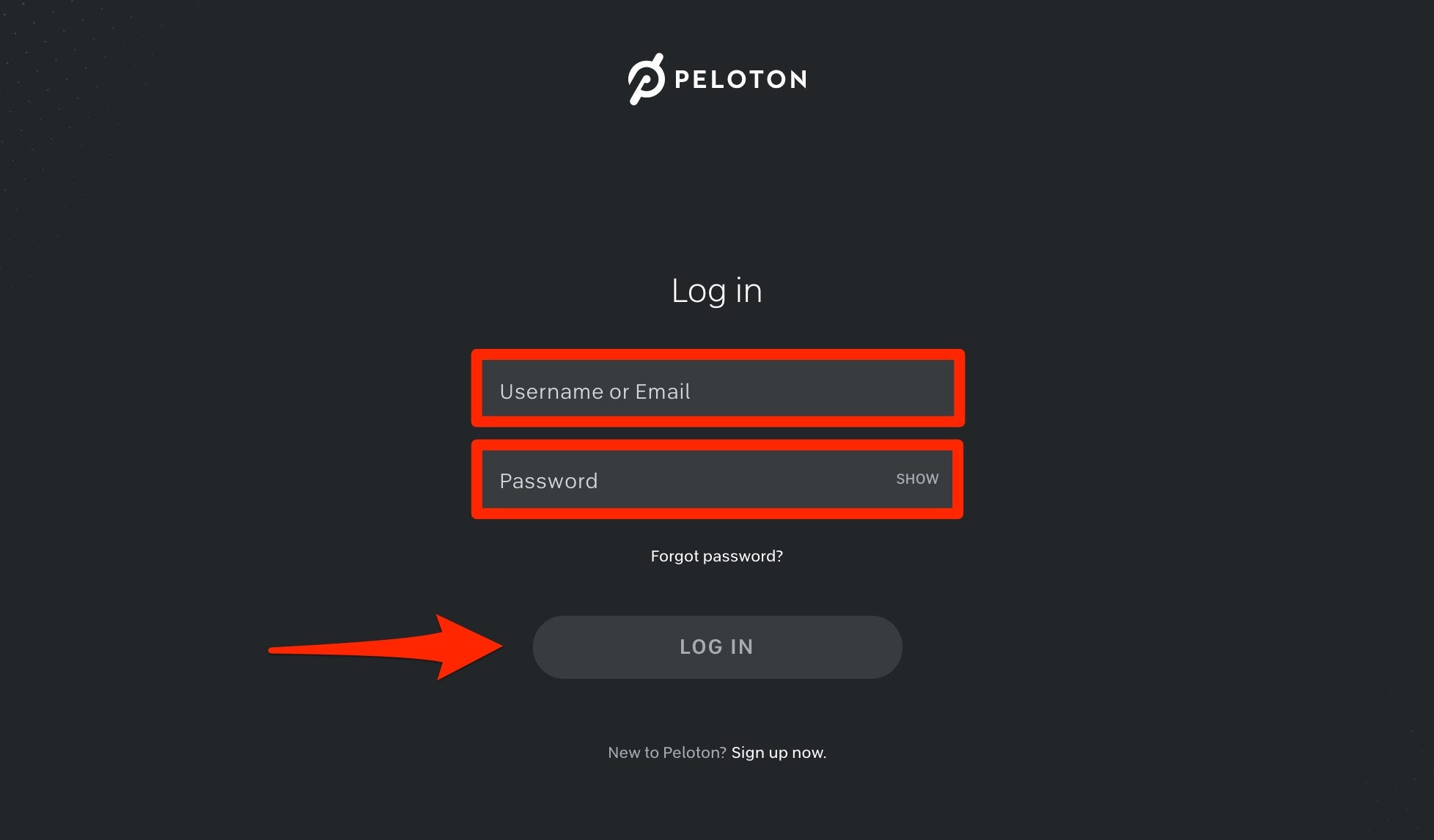 Peloton Login 2