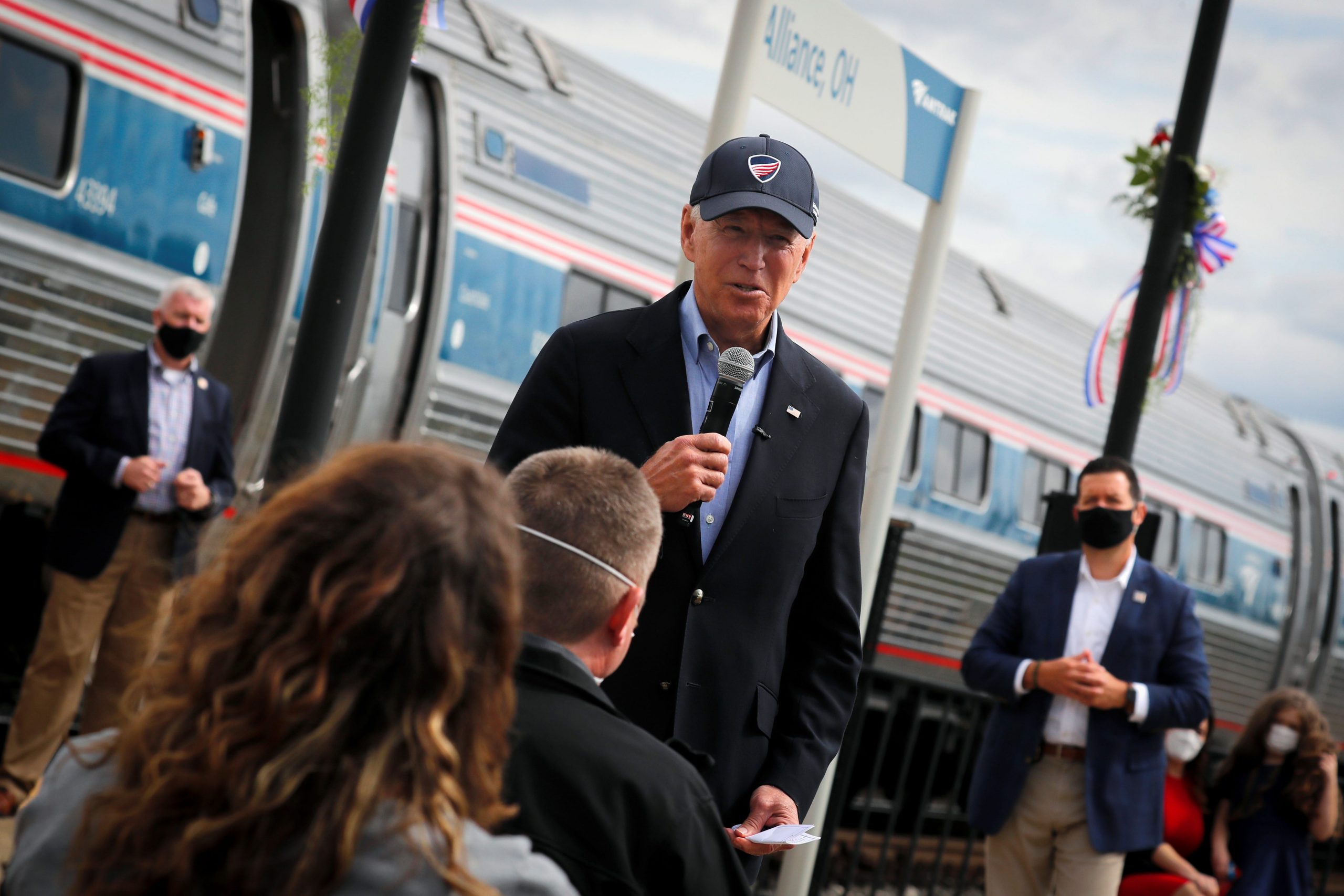 Biden Speaking in front of Amtrak Train Ohio 2020.JPG