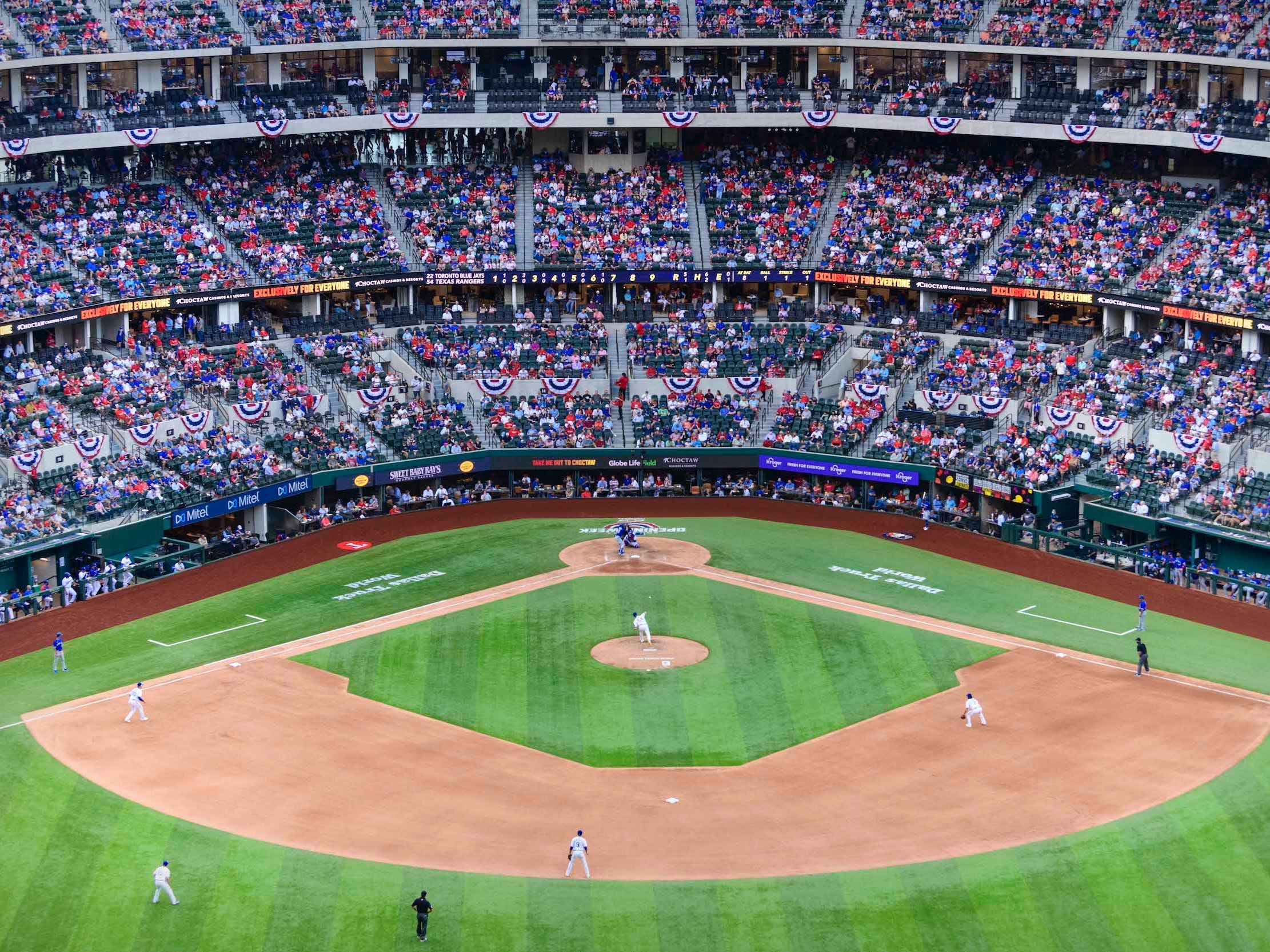 rangers baseball game