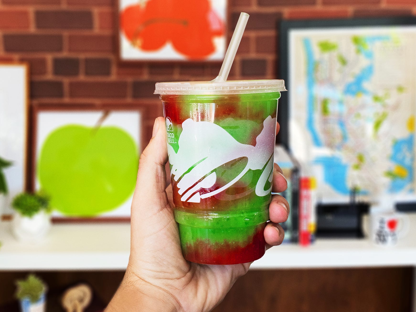 Taco Bell Apple Freeze Times Square Cantina