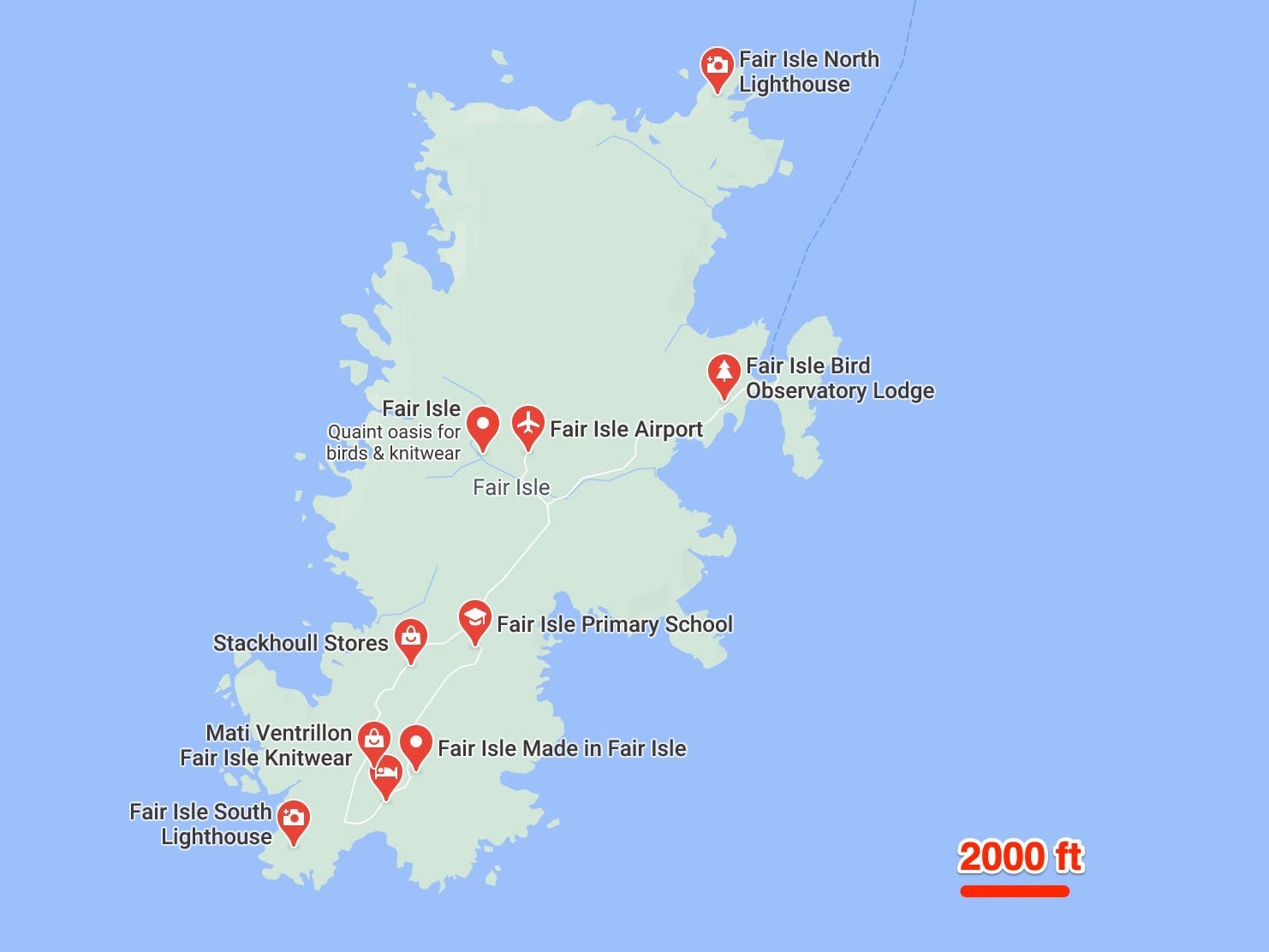 Fair Isle map