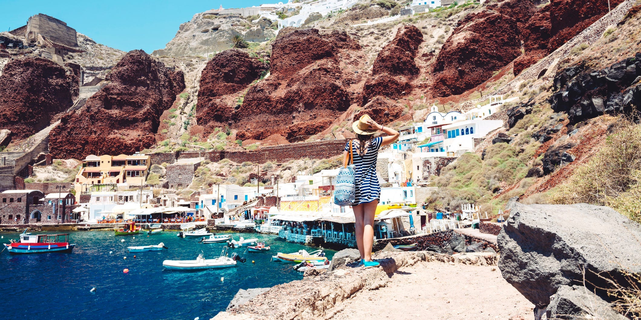 Greece travel influencer tourist