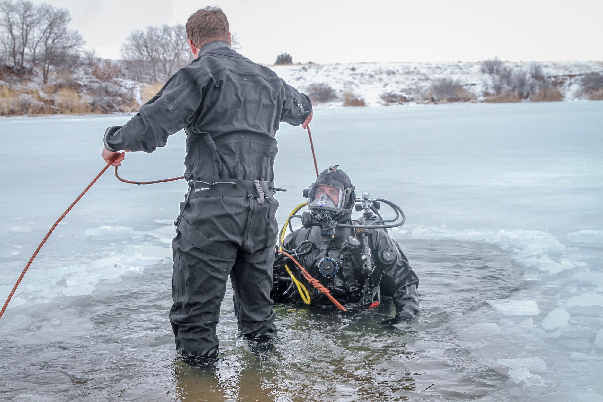 Army Green Beret Special Forces ice diving