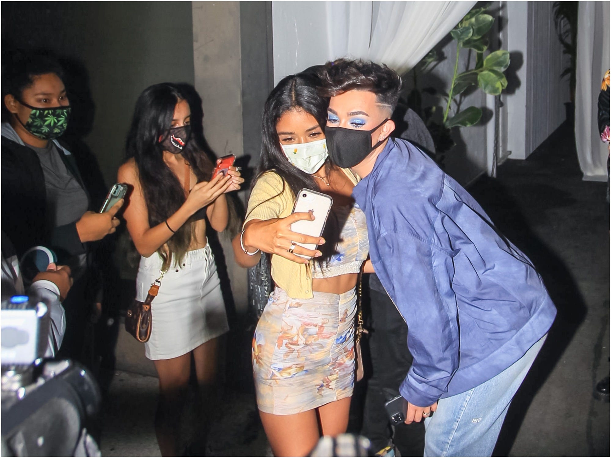 James Charles with fans in LA
