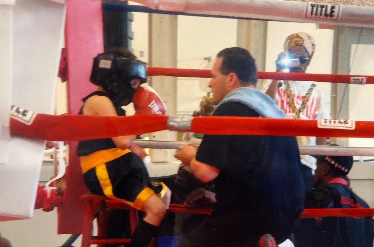 Vito Mielnicki Jr. and Vito Sr. boxing.JPG