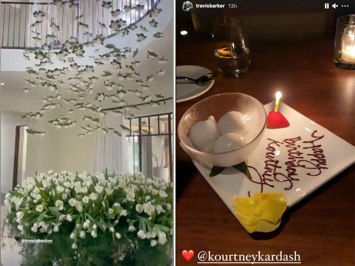 kourtney travis bday side by side