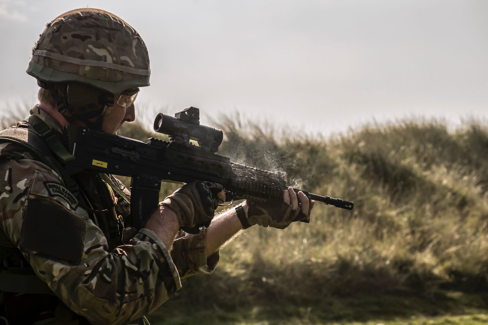 British Royal Marines SA-80 rifle