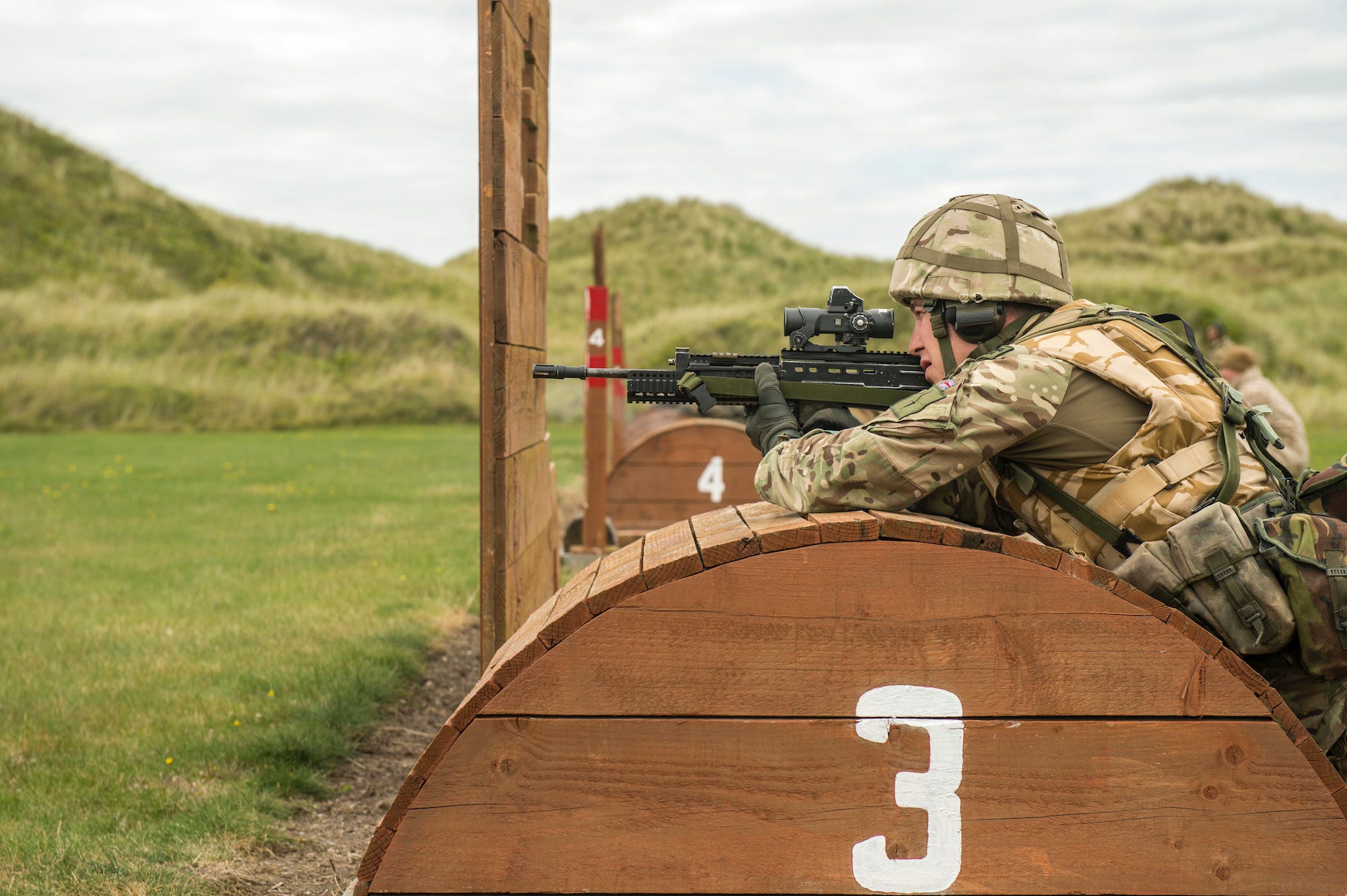 British Royal Marines SA-80 rifle