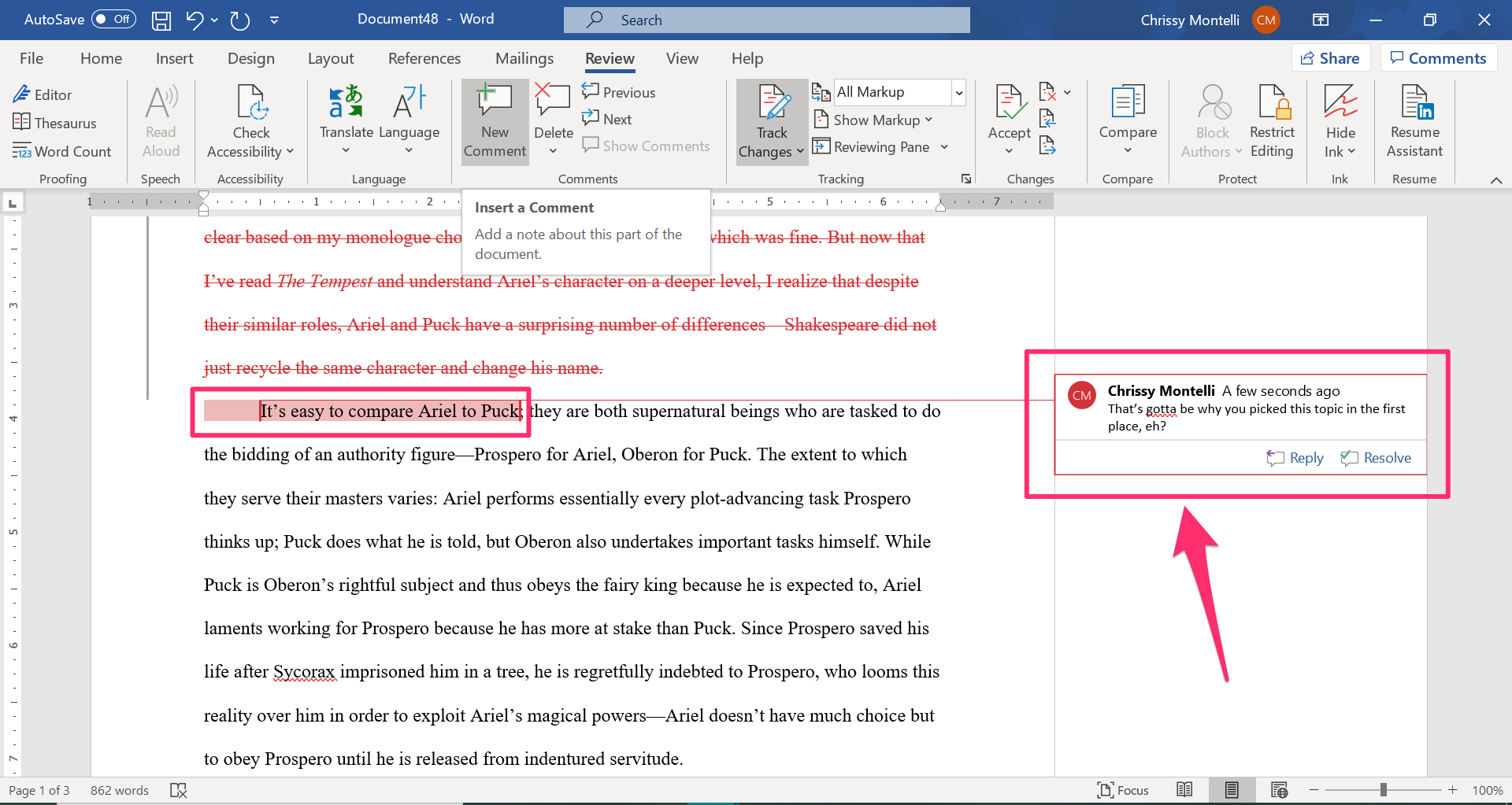 Using Track Changes and Comments for Collaborative Editing in Microsoft Word