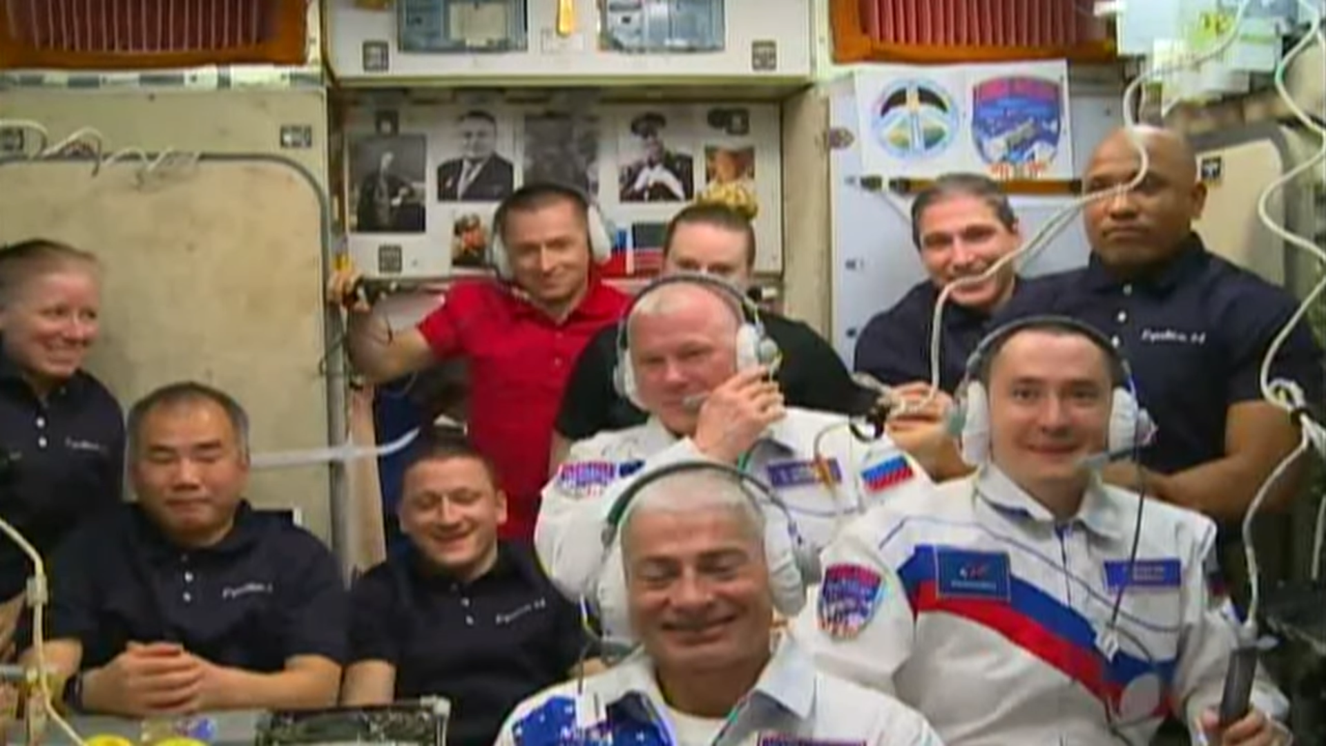 astronauts international space station iss welcome arrival expedition 65 64 crew-1