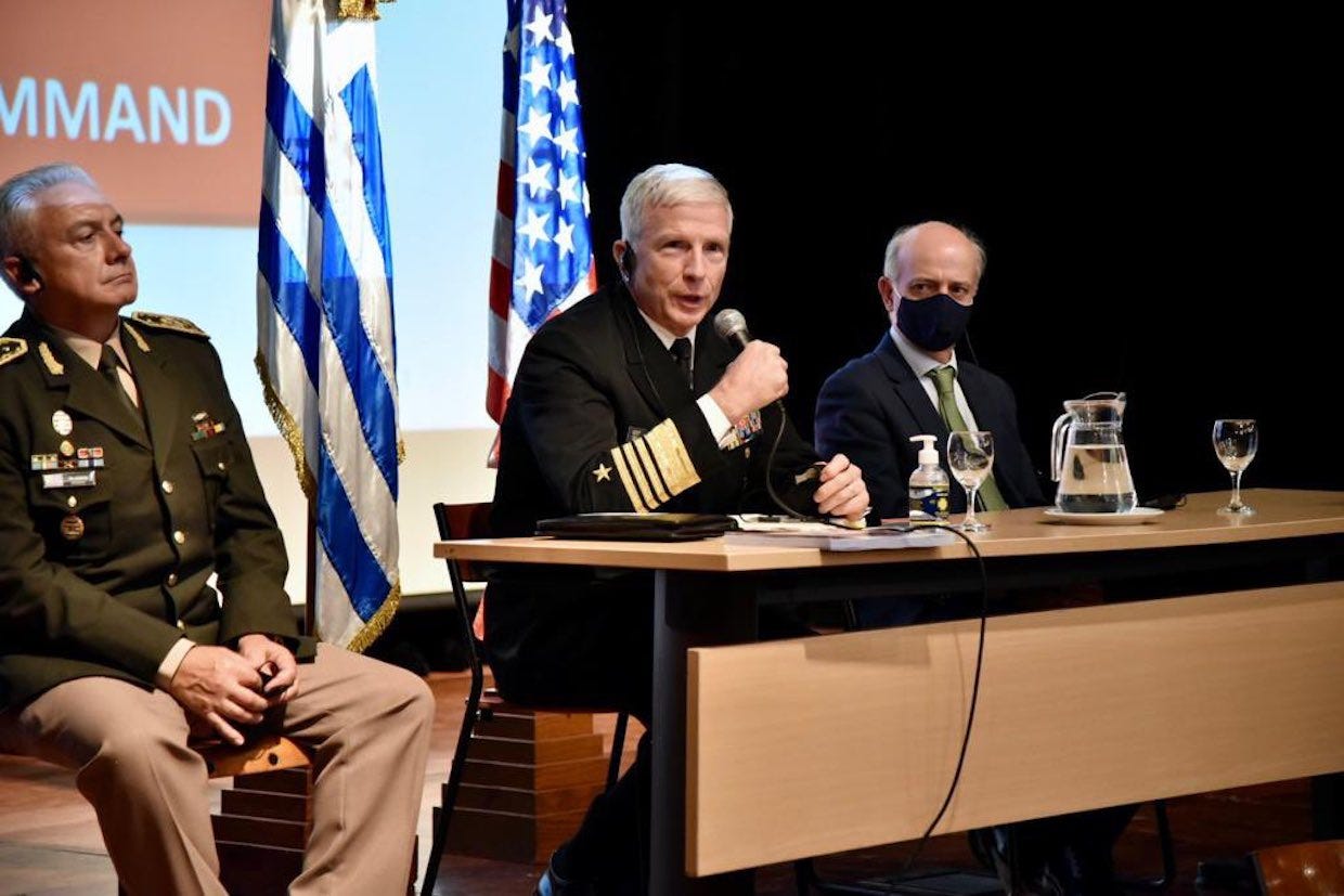 Navy admiral Craig Faller Southcom Uruguay