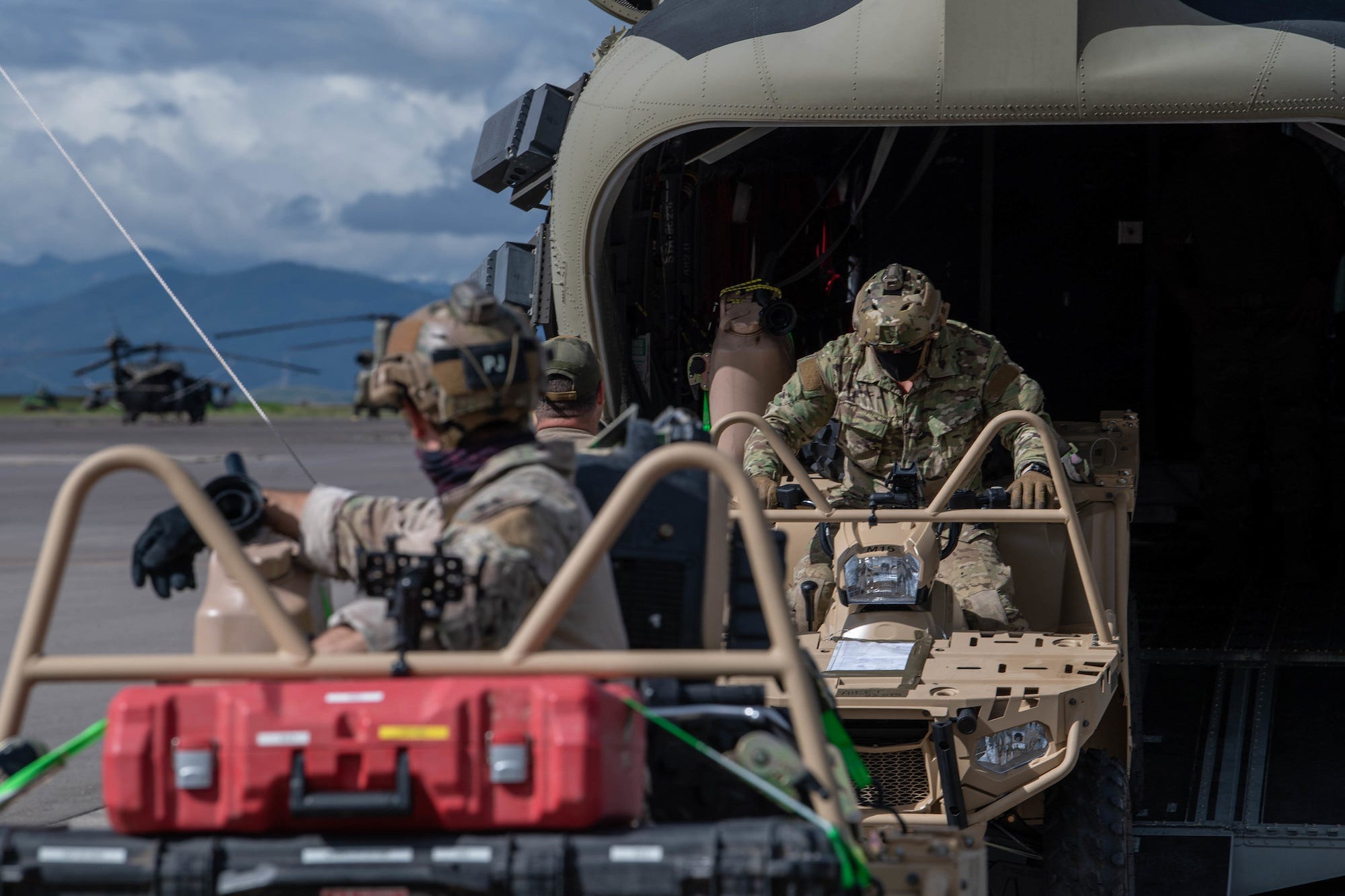 Air Force Special Tactics CH-47 Chinook helicopter