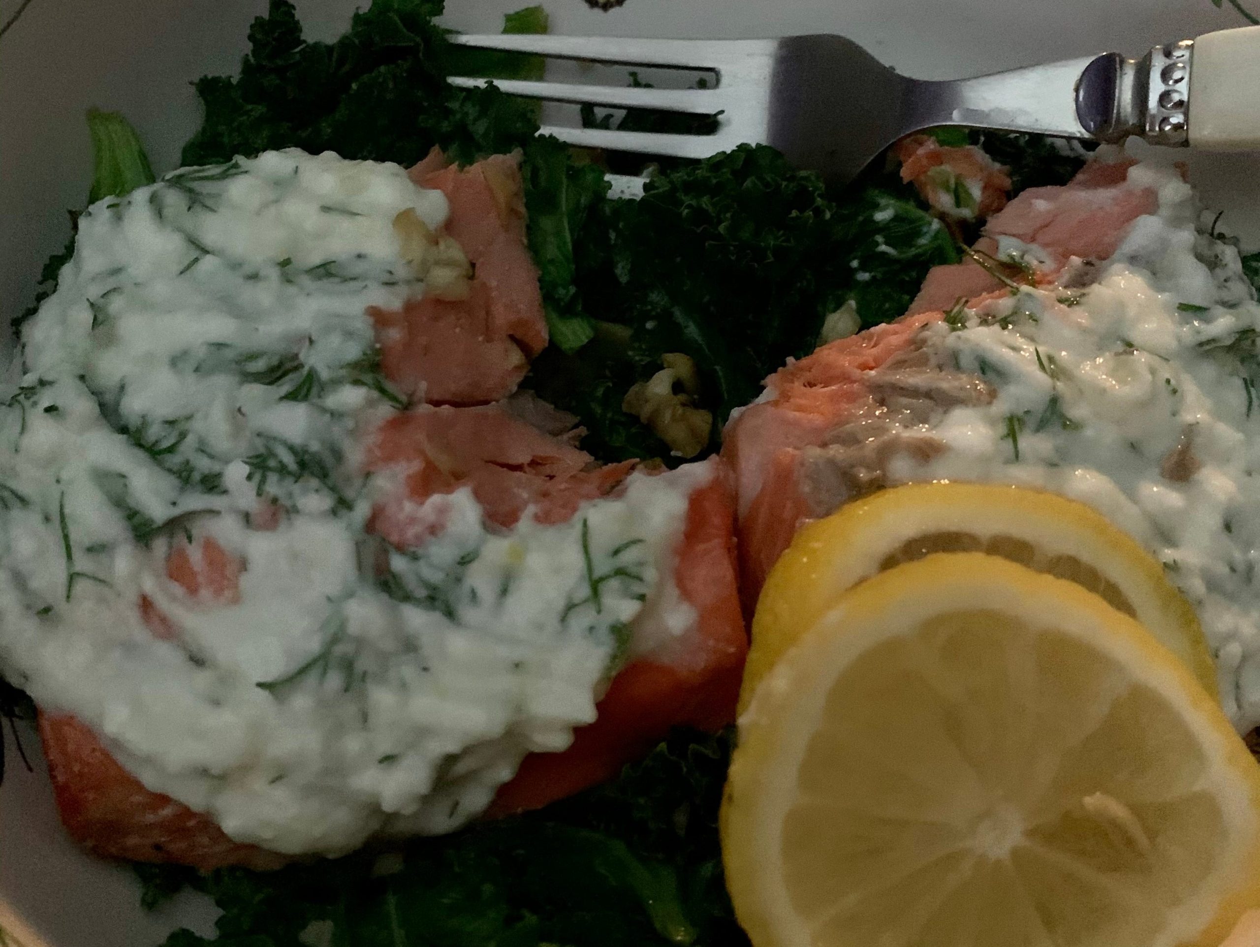 low carb salmon dinner