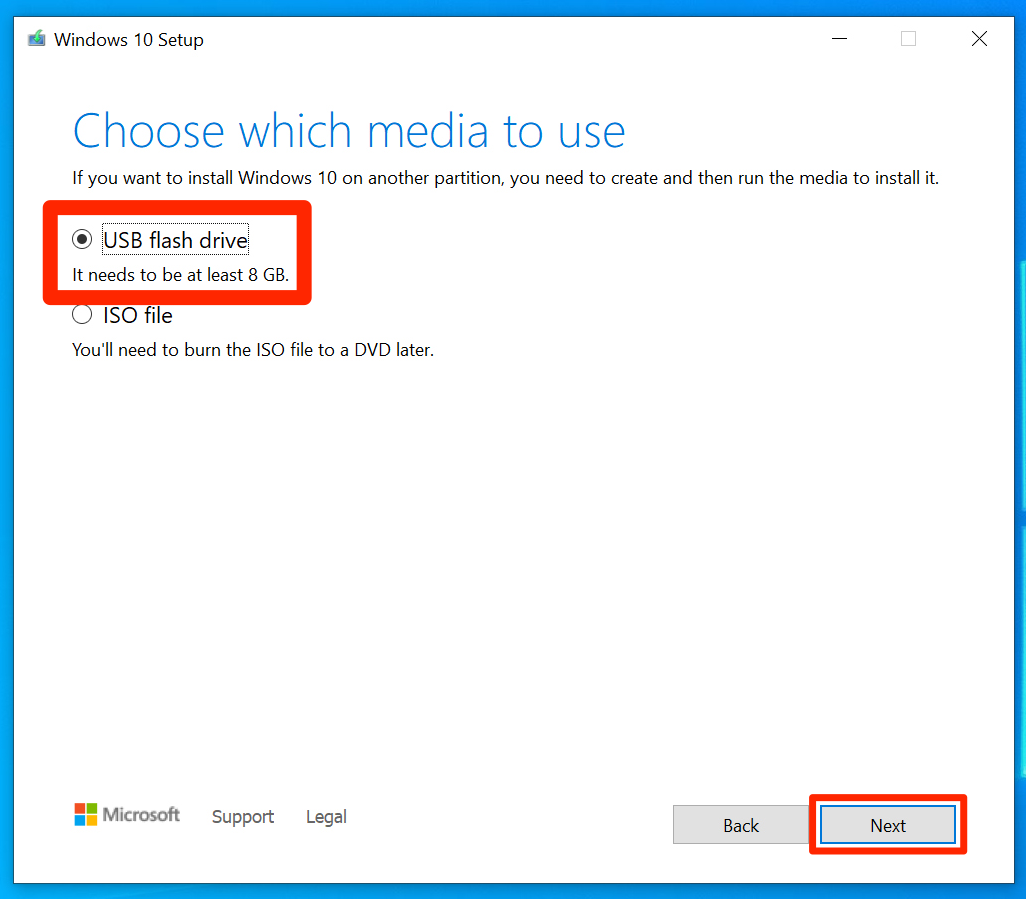 How to install Windows 10 3