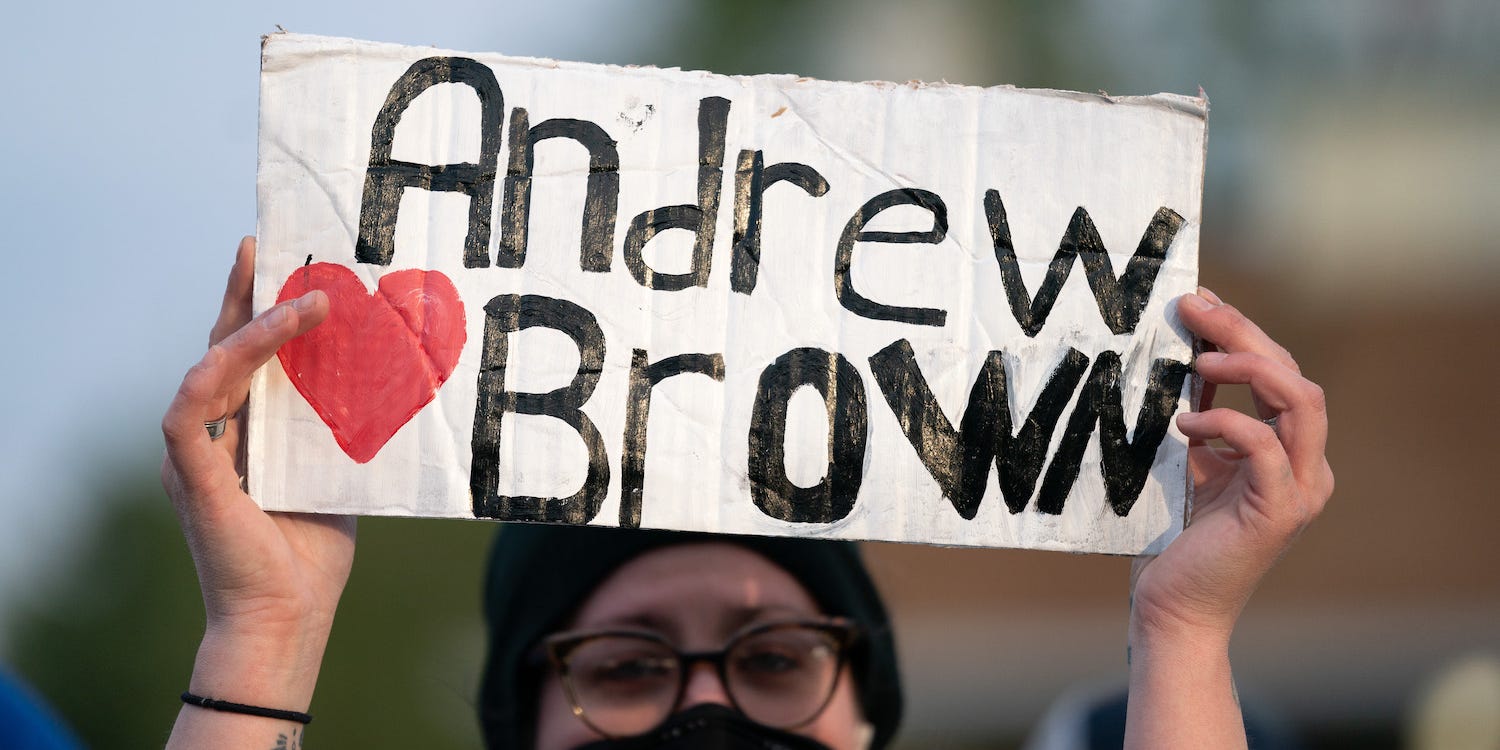 andrew brown jr protest