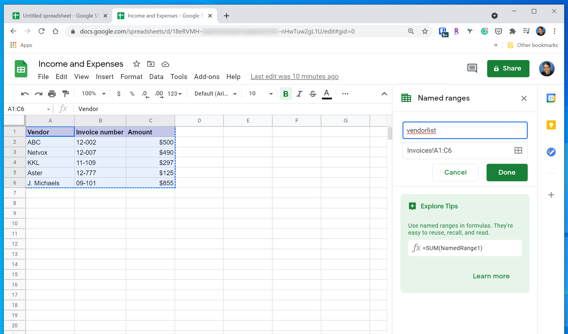 How to use the IMPORTRANGE function in Google Sheets to keep multiple ...